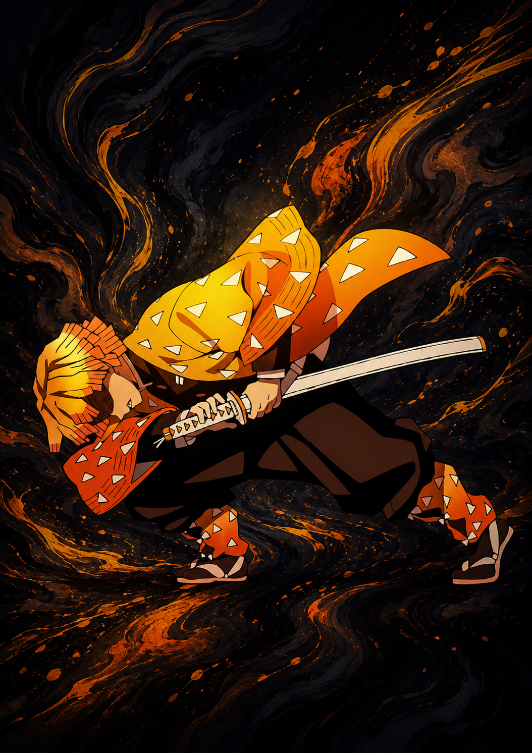 Zenitsu Thunder Breathing Poster